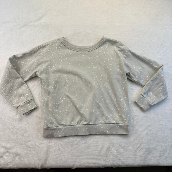 Jungmaven Womens Paint Splatter Sweatshirt Greige White Small EUC Hemp Cotton - Picture 8 of 16